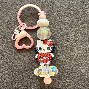 Hello Kitty Beaded Keychain